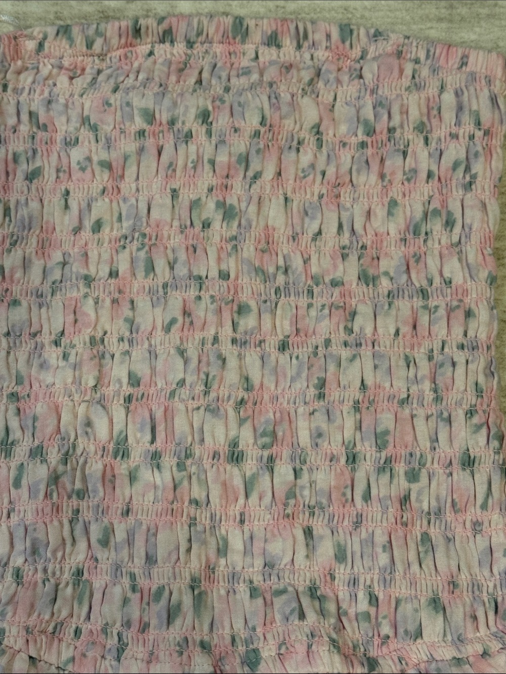 Hollister Pink Floral Smocked Sundress Romper - Picture 4 of 9